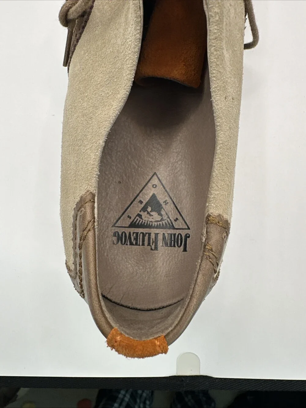 John Fluevog Welles Men's Dress Shoes Sz 12 Orange & Brown *Discontinued Style*
